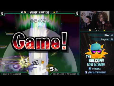 Melee @ the Balcony 85 - Winners Quarters ft. Eri (Pikachu) VS SK (Fox)