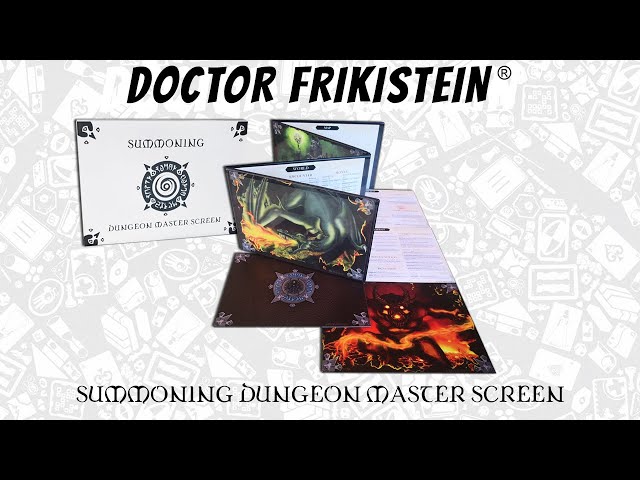 Vídeo relacionado con Doctor Frikistein Summoning Dungeon Master Screen | Pantalla VERSÁTIL, Personalizable, Dry-Erase para Juegos de rol