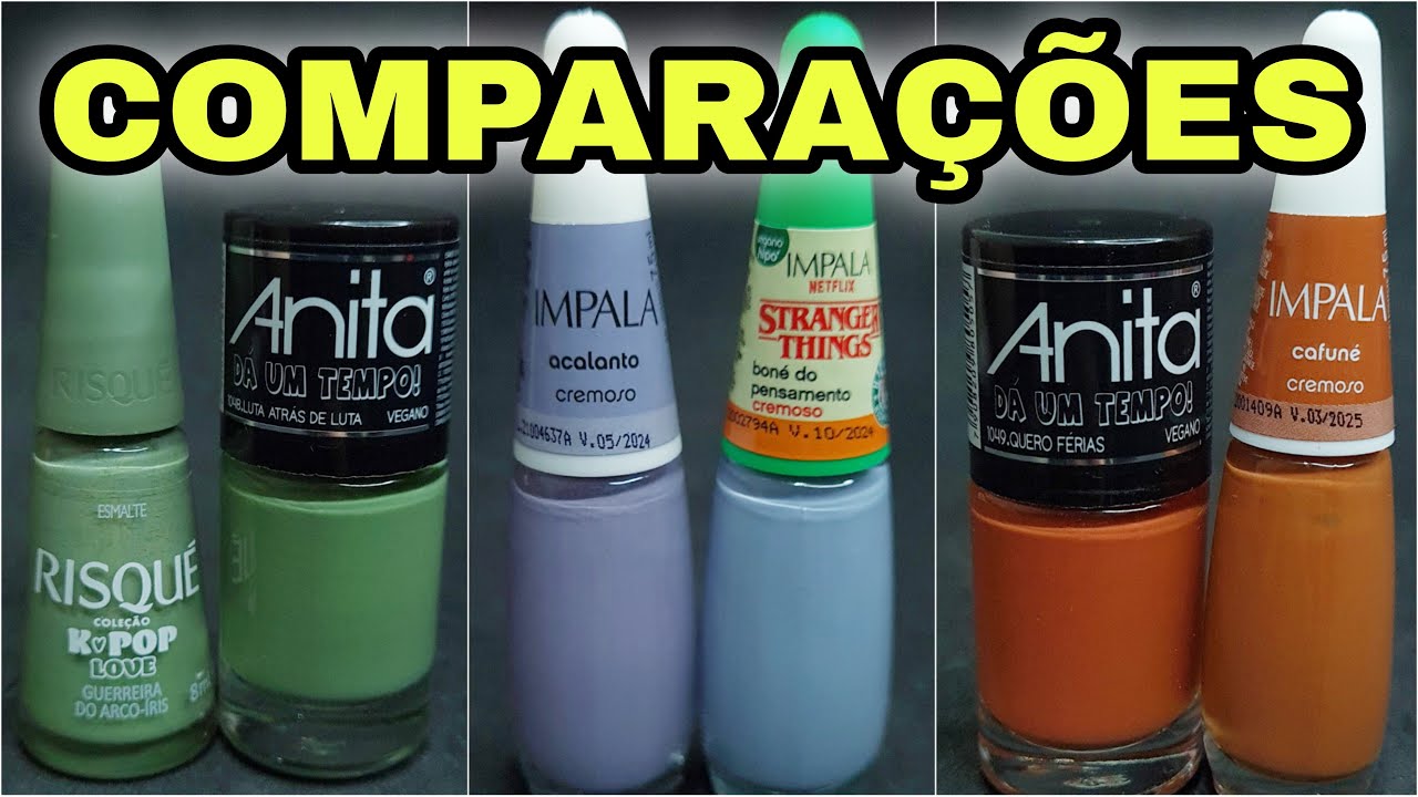 Watch Now COMPARAÇÕES DE ESMALTES COMPARAÇÕES DE ESMALTES