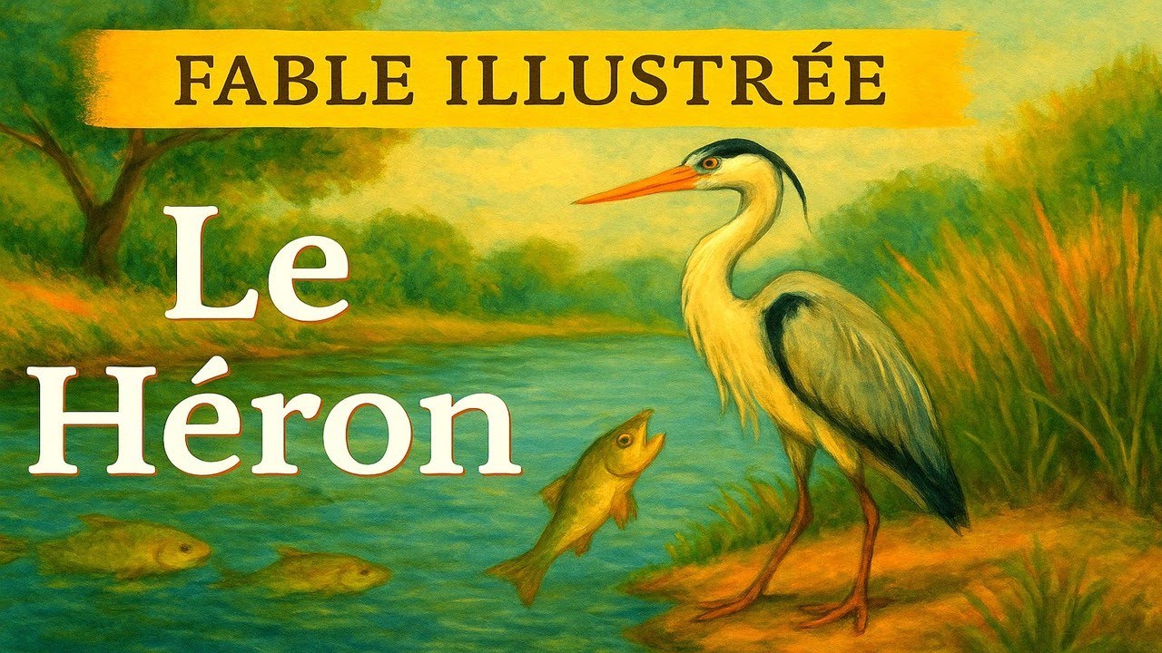 Le Héron 🐦  Fable illustrée de Jean de La Fontaine (2025)