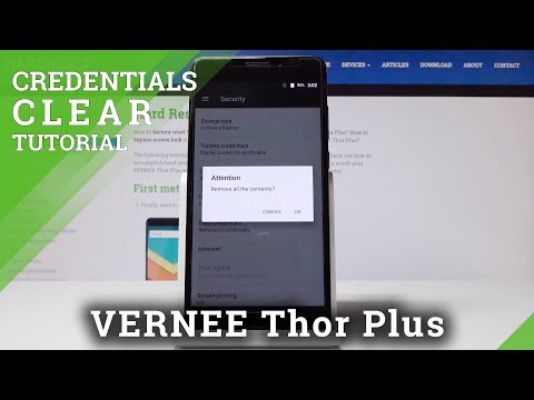 How to Clear Credentials in VERNEE Thor Plus - Delete Licenses