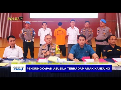 POLRES METRO BEKASI AMANKAN PRIA BERBUAT ASUSILA KEPADA ANAK KANDUNGNYA
