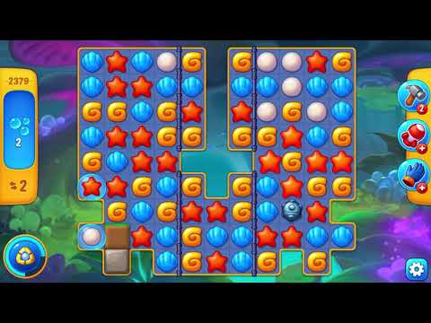 Fishdom Hard level 2379 in 14 moves