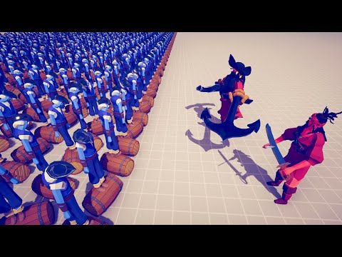 PIRATE DUO vs ARMIES - Totally Accurate Battle Simulator TABS