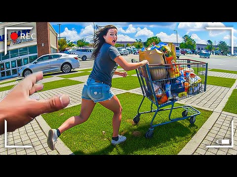 No-Nonsense Cops Surprise Shoplifters Stealing an ENTIRE Cart