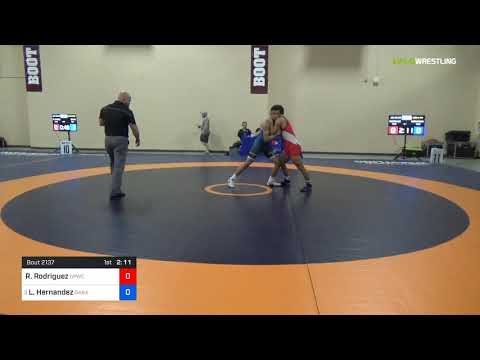 2018 Marine Corps US Open/UWW Junior Greco Roman 63 Con 8 #2 - Raphael Rodriguez (GPWC) Vs. Luis H