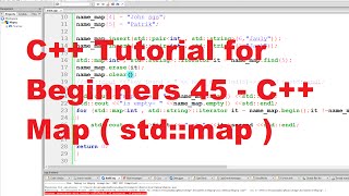 C++ Tutorial for Beginners 45 - C++ Map