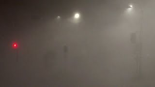 Fall Asleep Fast With Terrible Hurricane, Torrential Rain &amp; Thunder Sound in the City at Night