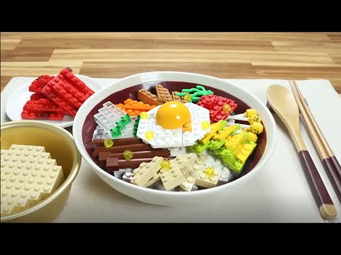 LEGO Bibimbap 🍚🥢 | Korean Mixed Rice Made from LEGO