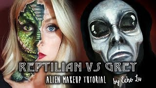 Reptilian VS Grey Makeup Tutorial