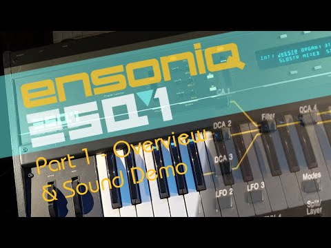 Ensoniq ESQ-1 Synthesizer - Part 1 - Overview and Sound Demo