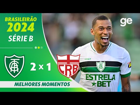 Gols e lances de América-MG x CRB