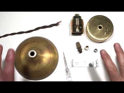 como montar una lampara colgante