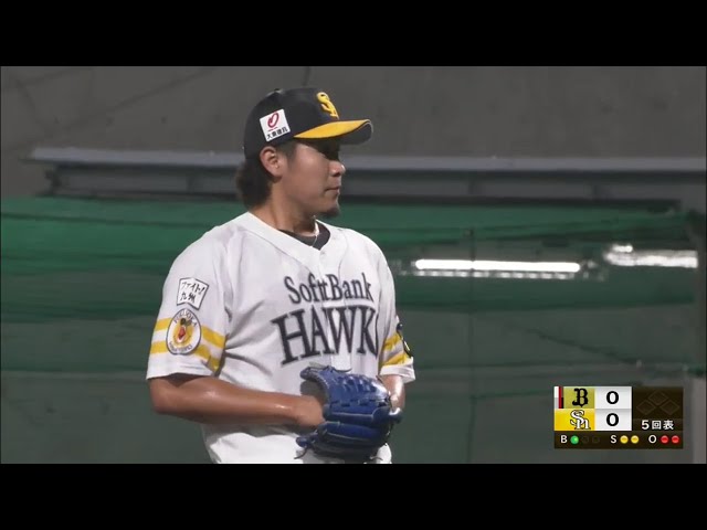 【ファーム】ホークス・杉山 5回無失点の好投を見せる!! 2020/9/18 H-B(ファーム)