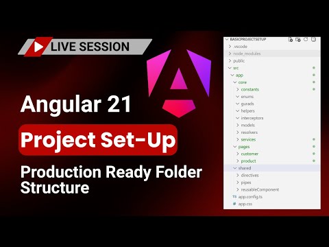 Angular 21 Project Setup Like a Pro 🚀 | Clean, Scalable & Production Ready