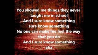KISS -  Sure Know Something (Lyrics)