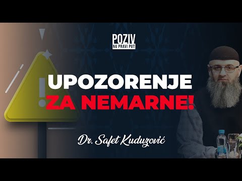 UPOZORENJE ZA NEMARNE - Dr. Safet Kuduzović ᴴᴰ┇Poziv na pravi put