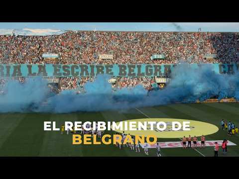 "Así fue el recibimiento de Belgrano frente a Argentino Jr. | Cadena 3 Argentina" Barra: Los Piratas Celestes de Alberdi &bull; Club: Belgrano &bull; País: Argentina