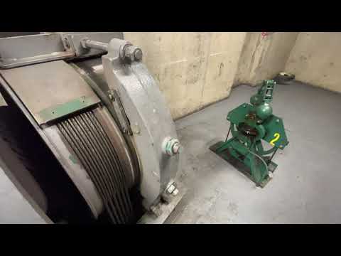 (Main Elevators 2 Of 2) Awesome Haughton/MCE Traction Elevator Machine Room