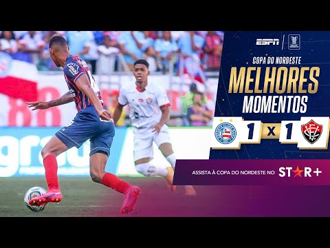 Gols e lances de Bahia x Vitória