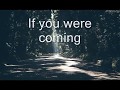 If you were coming in the Fall
