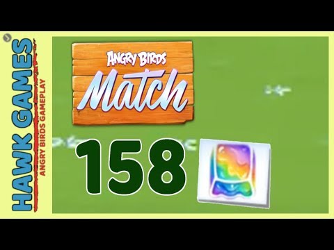 Angry Birds Match ⭐ Level 158 - Walkthrough, No Boosters