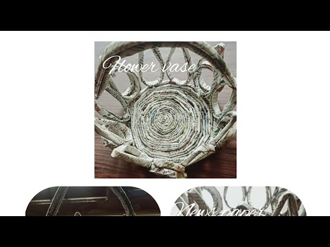 newspaper flower vase ☺️