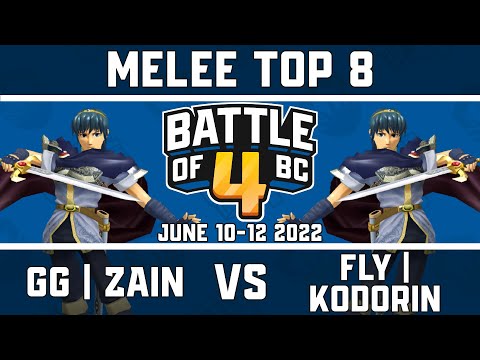 Golden Guardians | Zain vs FLY | KoDoRiN - Melee Singles Top 8 - Battle of BC 4