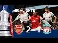 Arsenal vs Liverpool 2-1 FA CUP 5th Round goals.