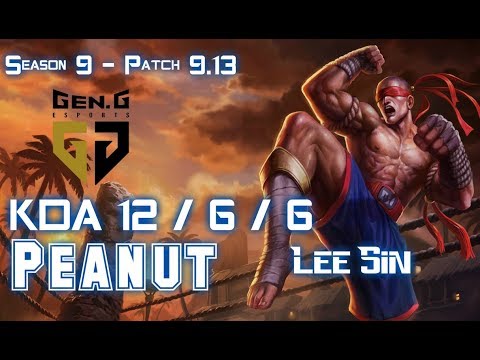 Gen Peanut LEE SIN vs KARTHUS Jungle - Patch 9.13 KR Ranked