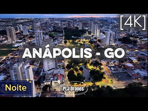 301 - 4K - Drone - Anápolis Noite - Goiás #drone #anapolis #anápolis #goiás #cidades #voonoturno 