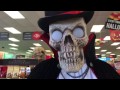 Scary Talking Animated Halloween Skeleton With Red Light Up Eyes