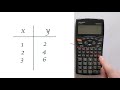 How to find the correlation coefficient (Pearson r) on SHARP EL-W531