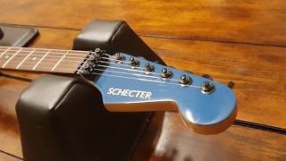 Video thumbnail for SCHECTER USA CUSTOM SHOP VAN NUYS VINTAGE EARLY STRAT FENDER HEADSTOCK LOCKING FINE TUNERS GUITAR by Essex Recording Studios