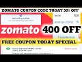 Zomato coupon code today 50% off || Zomato coupon code 2024
