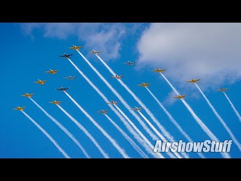 Mass Warbird Formations - EAA AirVenture Oshkosh 2016