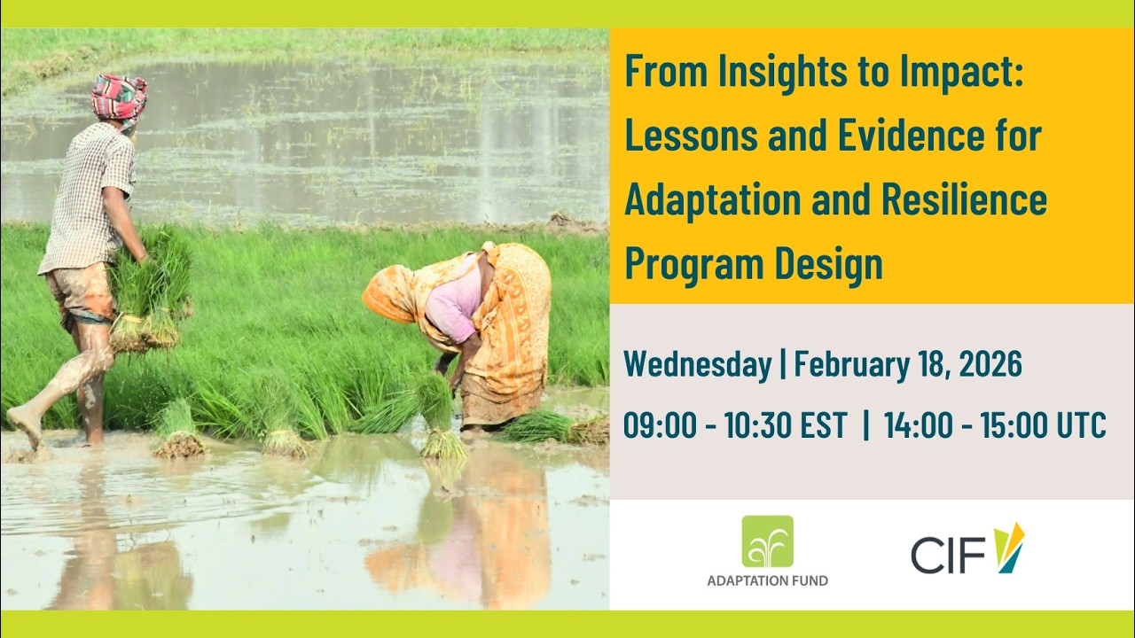 From Insights to Impact: Lessons and Evidence for Adaptation and Resilience Program Design