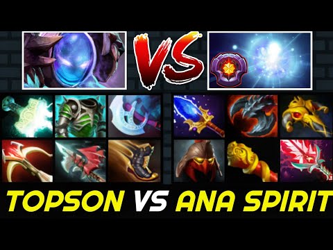 TOPSON vs ANA's SPIRIT mid - Full Slotted Arc Warden vs Full Slotted Carry IO 7.27 Dota 2