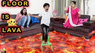 FLOOR IS LAVA | Comedy Family Challenge | Funny Fails | Aayu and Pihu Show