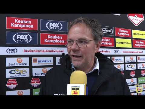 Reactie Henk de Jong na afloop van TOP Oss - SC Cambuur (3-2)