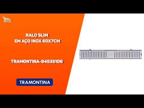 Ralo Slim em Aço Inox 100x7cm - Video