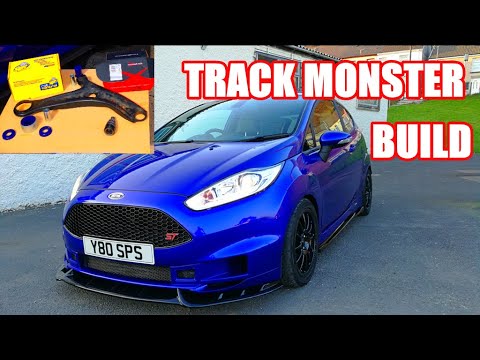 Fiesta st gets track mods. Hardrace EXTENDED ball joints and superpro poly bushes