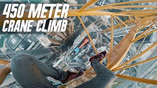 Free Climbing the TALLEST Crane in Dubai *450 METERS* video