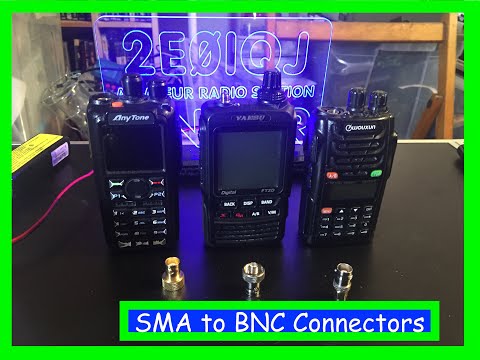 SMA to BNC adapters for handheld radios.