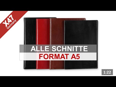 X47 - Ein kurzer Überblick: Alle Schnitte im Format A5 (X47-049)