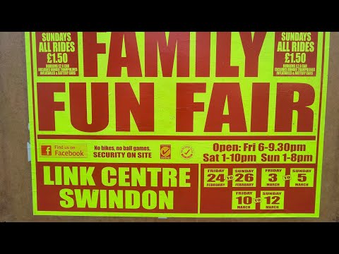 Swindon vlog Feb/March/2023. Steven Hill funfair. Funfair audits v slothy vlogs !