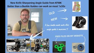 More  easy mods to the KFMK Knife Sharpening Angle Guide for the Toolcker and Vevor Style 1x30's