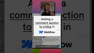 Add commenting to your Webflow site's blog in under 60 seconds #nocode.