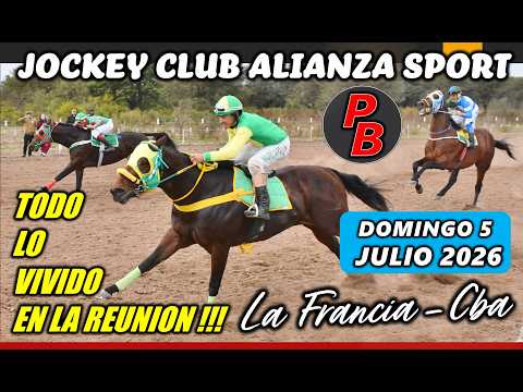 CARRERAS JOCKEY CLUB ALIANZA SPORT LA FRANCIA - CORDOBA (05-07-2026)