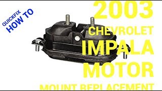 🤔How to replace a motor mount on a 2003 Chevrolet Impala😊